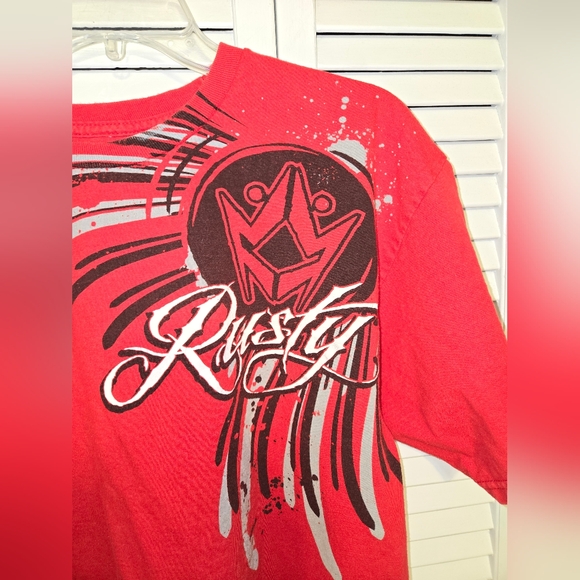 Rusty Men's L Crew Neck Tee Vintage - Picture 2 of 7